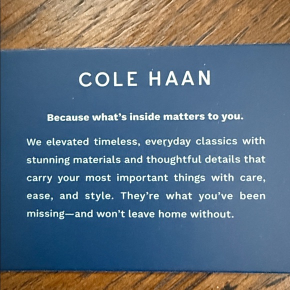 Cole Haan Brown genuine leather wallet and card holder. 6 holders & bill holder. - Picture 8 of 12